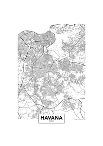 Mapa de Havana