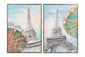 Set 2 cuadros Torre Eiffel