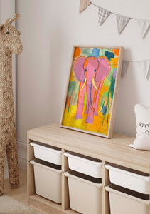 Elefante rosa