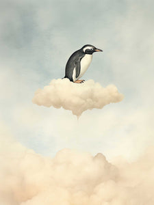 Pingüino en las nubes