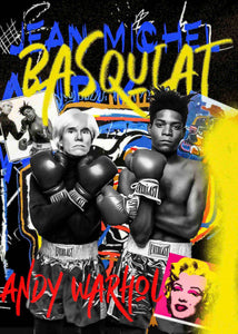 Boxeadores estilo Basquiat