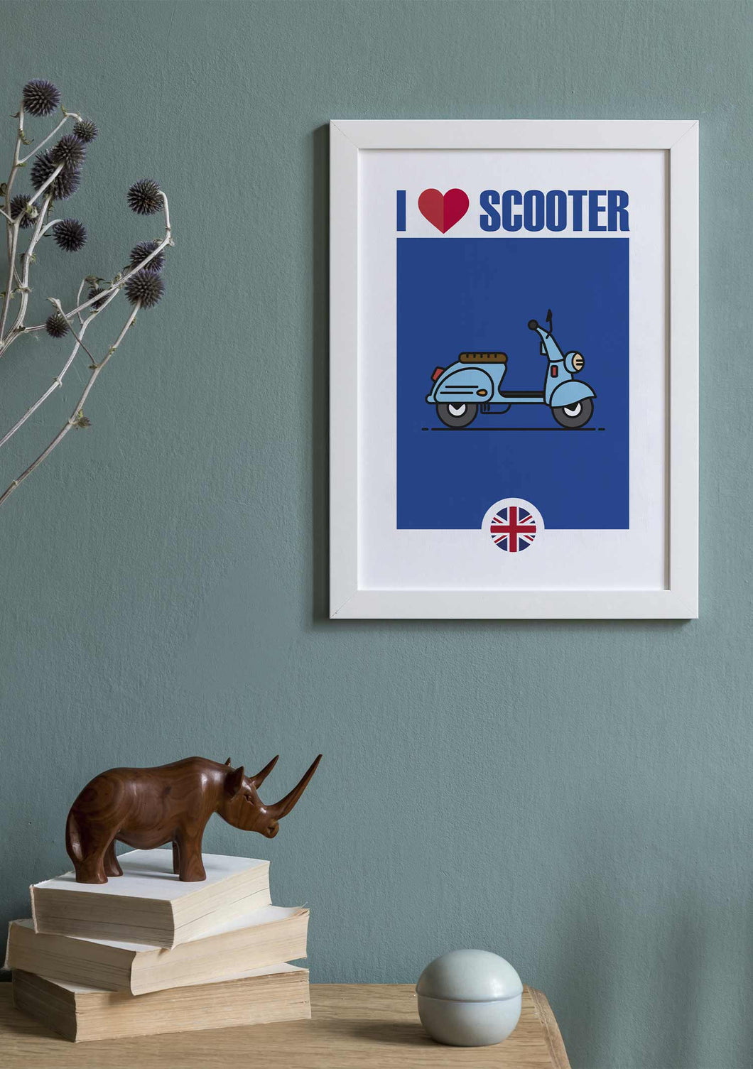 I love scooter azul