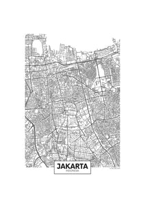 Mapa de Jakarta
