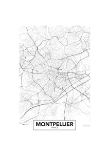 Mapa de Montpellier