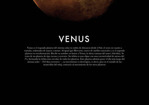 Poster de espacio venus
