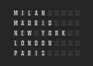 Milan Madrid New York London Paris