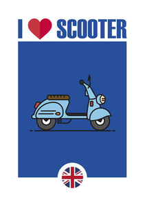 I love scooter azul