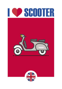 I love scooter rojo